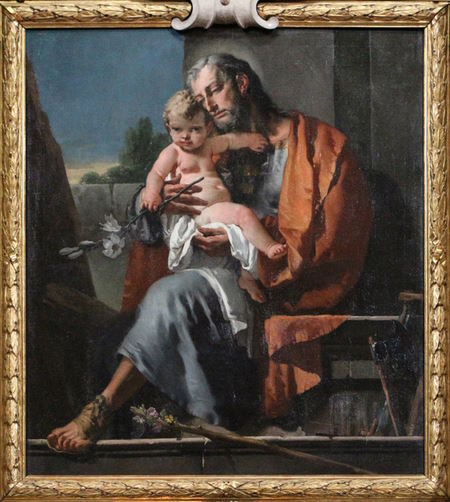 Giovan Battista Tiepolo - San Giuseppe col bambino - Bergamo